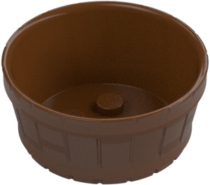 LEGO Reddish Brown Barrel 4.5 x 4.5 with Axle Hole (64951)