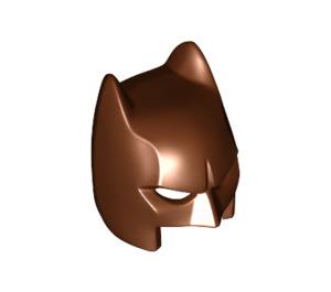 LEGO Reddish Brown Batman Cowl Mask with Short Ears and Open Chin (18987)
