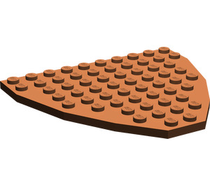 LEGO Brun rougeâtre Boat Bow assiette 10 x 9 (2621)