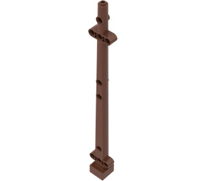 LEGO Reddish Brown Boat Mast 2 x 2 x 20 Side Aligned 'x' Shaped Axle Hole (48002 / 65446)