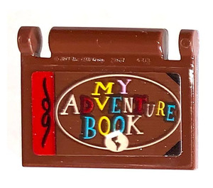 LEGO Brun rougeâtre Book Cover avec My Adventure Book Autocollant (24093)