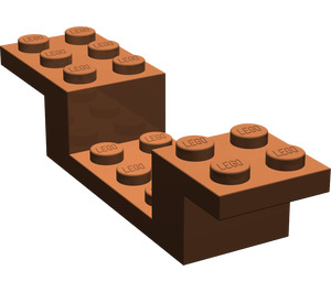 LEGO Reddish Brown Bracket 8 x 2 x 1.3 (4732)