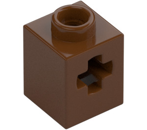 LEGO Reddish Brown Brick 1 x 1 with Axle Hole (73230)