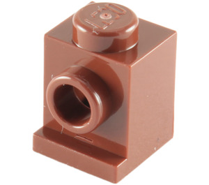 LEGO Rötlich-braun Backstein 1 x 1 mit Scheinwerfer (4070 / 30069)