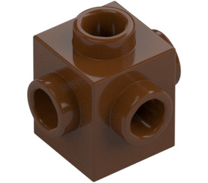 LEGO Reddish Brown Brick 1 x 1 with Studs on Four Sides (4733)