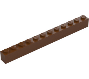 LEGO Roodachtig bruin Steen 1 x 12 (6112)