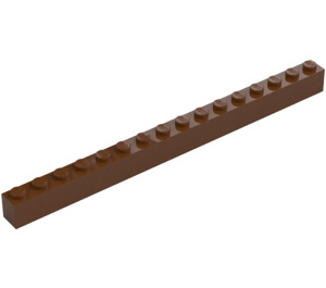 LEGO Reddish Brown Brick 1 x 16 (2465)