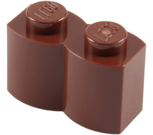 LEGO Rötlich-braun Backstein 1 x 2 Log (30136)