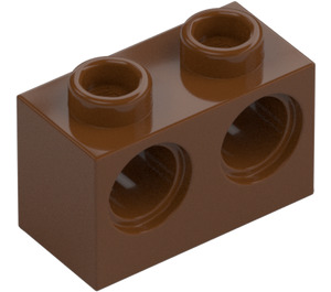 LEGO Červenohnědá Kostka 1 x 2 s 2 otvory (32000)