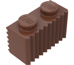 LEGO Reddish Brown Brick 1 x 2 with Grille (2877)