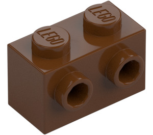 LEGO Rötliches Braun Stein 1 x 2 mit Noppen auf Ein(e) Seite (11211)