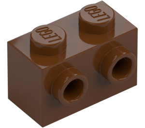 LEGO Roodachtig bruin Steen 1 x 2 met Noppen aan Tegenoverliggende zijden (52107)