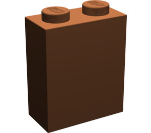 LEGO Brun rougeâtre Brique 1 x 2 x 2 avec support d'essieu intérieur (3245)