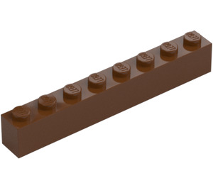 LEGO Roodachtig bruin Steen 1 x 8 (3008)