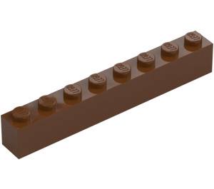 LEGO Reddish Brown Brick 1 x 8 (3008)