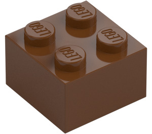 LEGO Rudo brązowy Cegła 2 x 2 (3003 / 6223)