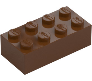 LEGO Reddish Brown Brick 2 x 4 (3001 / 72841)