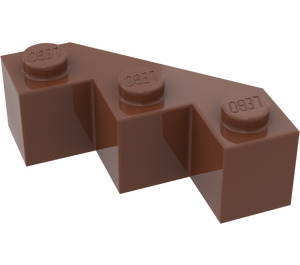 LEGO Roodachtig Bruin Steen 3 x 3 Facet (2462)