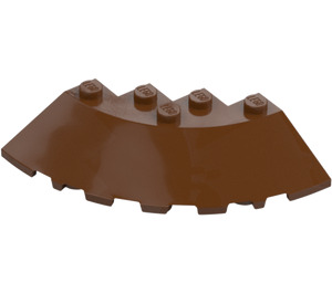 LEGO Reddish Brown Brick 6 x 6 Round (25°) Corner (95188)