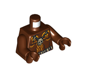 LEGO Roodachtig bruin Cannibal 1 Torso (973 / 76382)