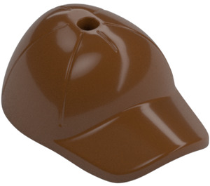 LEGO Reddish Brown Cap with Short Curved Bill with Hole on Top (11303)