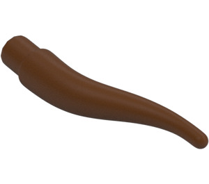 LEGO Reddish Brown Cattle Horn (13564)