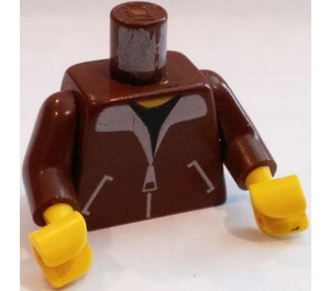 LEGO Reddish Brown City Airport Helicopter Pilot Torso (973 / 73403)