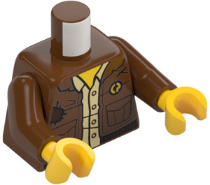 LEGO Červenohnědá Clutch Powers Minifigurka Trup (973 / 76382)