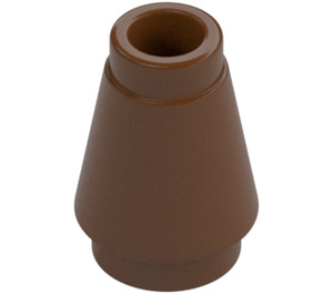 LEGO Reddish Brown Cone 1 x 1 with Top Groove (28701 / 59900)