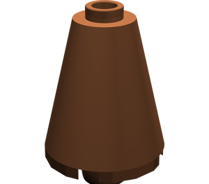 LEGO Reddish Brown Cone 2 x 2 x 2 (Open Stud) (3942 / 14918)