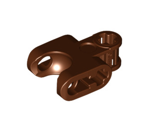 LEGO Reddish Brown Connector 2 x 3 with Ball Socket and Smooth Sides and Rounded Edges (93571)