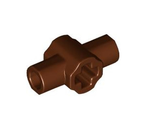 LEGO Reddish Brown Cross Connector with Holes and Axle Holders (24122 / 49133)
