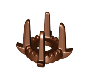 LEGO Reddish Brown Crown with 4 Spikes (18165)