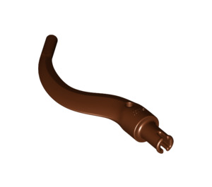 LEGO Reddish Brown Curved Horn with Pin (24204 / 65041)