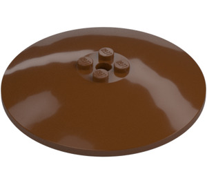 LEGO Reddish Brown Dish 8 x 8 (3961 / 35154)