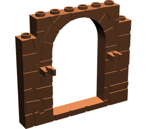LEGO Reddish Brown Door Frame 1 x 8 x 6 with Clips (40242)