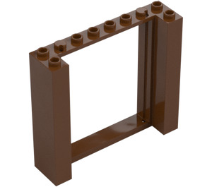 LEGO Reddish Brown Door Frame 2 x 8 x 6 (80400)