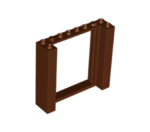 LEGO Reddish Brown Door Frame 2 x 8 x 6 (80400)
