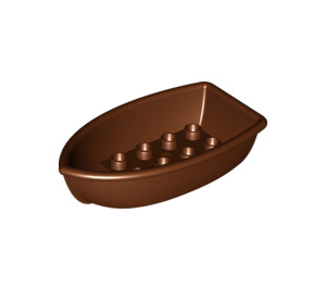LEGO Reddish Brown Duplo Boat 4 x 7 (13535)