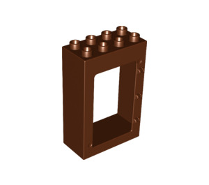 LEGO Rötlich-braun Duplo Tür Rahmen 2 x 4 x 5 (92094)