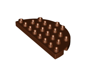 LEGO Reddish Brown Duplo Plate 8 x 4 Semicircle (29304)