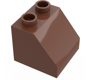 LEGO Brun rougeâtre Duplo Pente 2 x 2 x 1.5 (45°) (6474 / 67199)