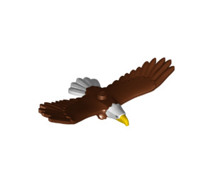 LEGO Rötlich-braun Eagle mit Weiß Kopf (39172)