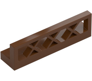 LEGO Reddish Brown Fence 1 x 4 x 1 Lattice (3633)