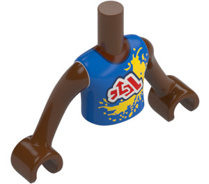 LEGO Rötliches Braun Friends Torso (Boy) (73161)