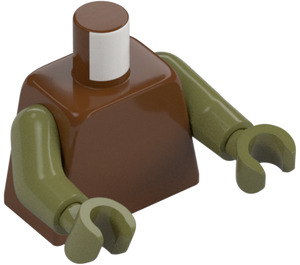 LEGO Rödaktig Brun Gamorrean Vakt Undecorated Kropp (973 / 76382)