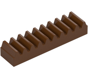 LEGO Reddish Brown Gear Rack 4 (3743 / 4296)