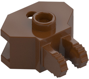 LEGO Reddish Brown Hinge 1 x 2 Locking with Towball Socket (30396 / 51482)