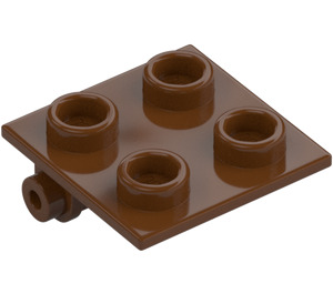 LEGO Reddish Brown Hinge 2 x 2 Top (6134)