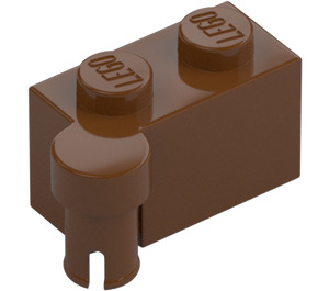 LEGO Reddish Brown Hinge Brick 1 x 4 Top (3830 / 65122)